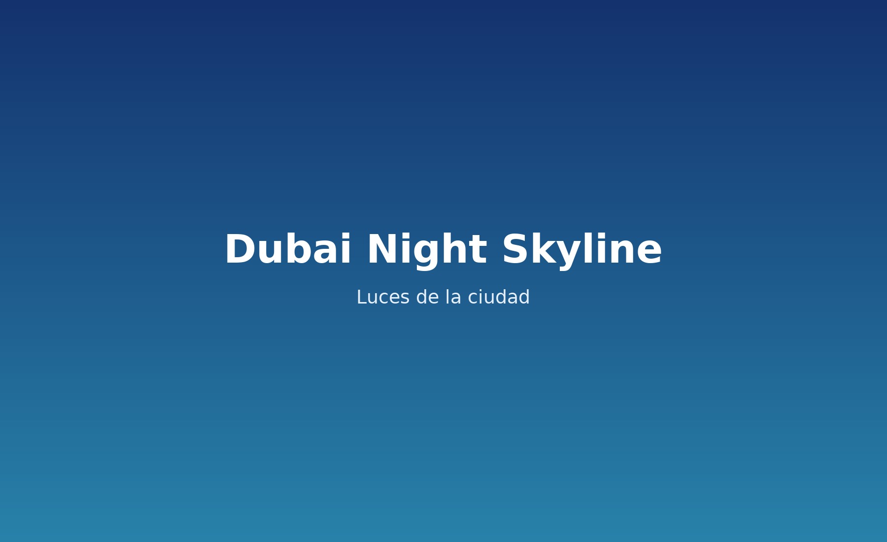 Dubai night